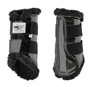 DSB Glossy Dressage Sport Boot - Black/Black