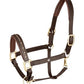 Waldhausen Crystal Leather Halter - Havana - Cob *clearance reg $128