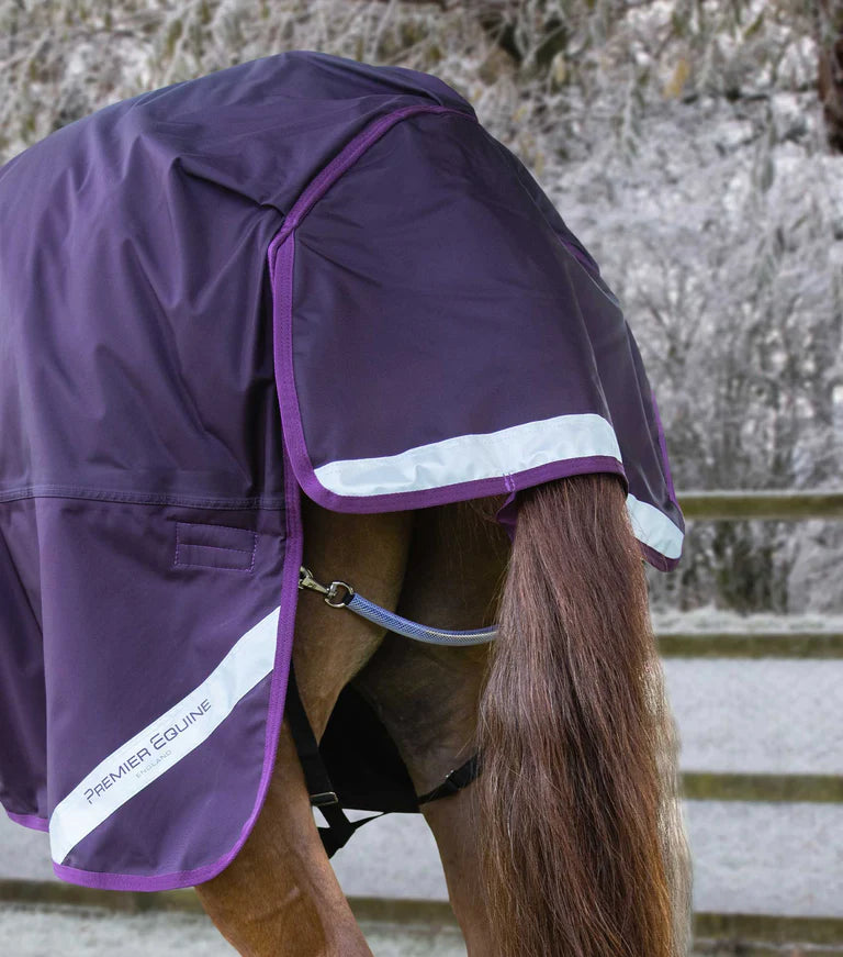 Premier Equine UK Buster Storm 420g Combo Turnout Rug with Classic Neck - Purple