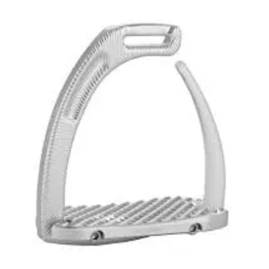 JIN AIR Safety Stirrups Aluminum with Gray Rubber