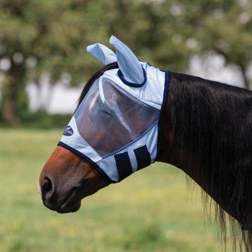 Professional's Choice Fly Mask with Ears - Sky - Horse