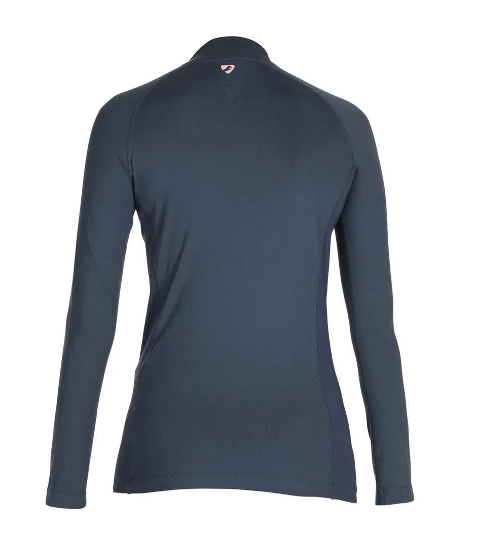 Shires Aubrion Revive Long Sleeve Sun Shirt - Navy - Medium - Clearance