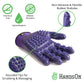HandsOn® Animal Bathing/Grooming Glove - Purple - Medium