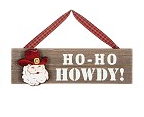 Boots & Barn Christmas Hanging Sign - Ho-Ho Howdy! *clearance reg $11