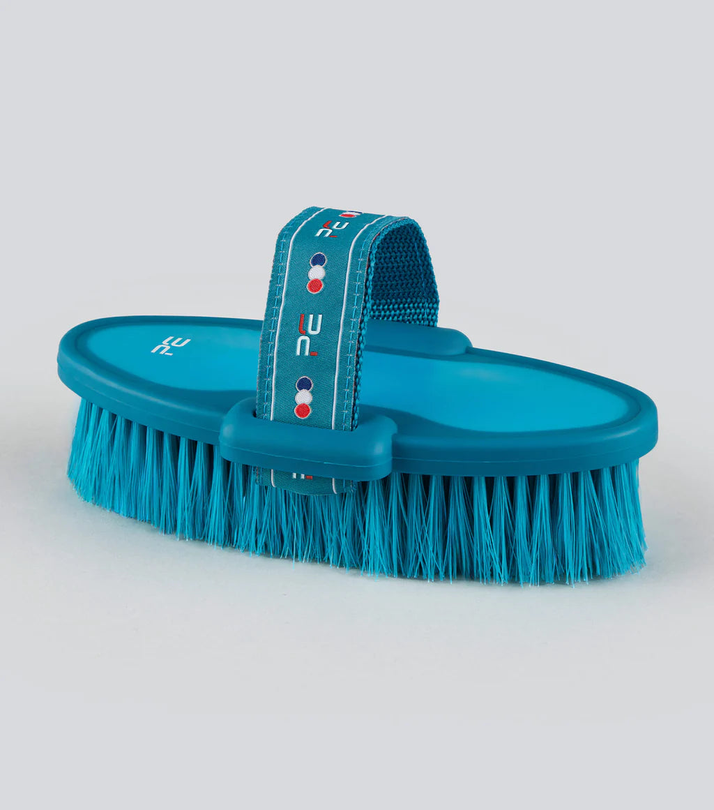 Premier Equine UK Soft-Touch Body Brush - Medium Blue/Peacock