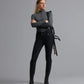 Premier Equine UK Sophia Ladies Full Seat High Waist Riding Breeches - Black