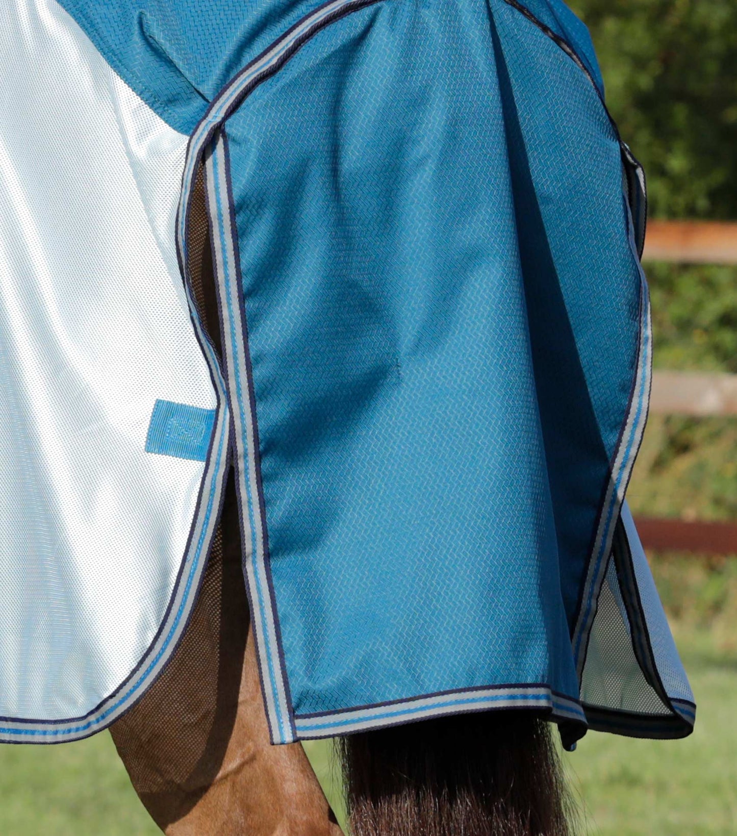 Premier Equine UK Buster Stay-Dry Mesh Air Fly Rug with Surcingles Blue