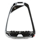 New - Flex-on IR-ON S - Safety Stirrups - Inclined Ultra Grip Chrome/Black/Black