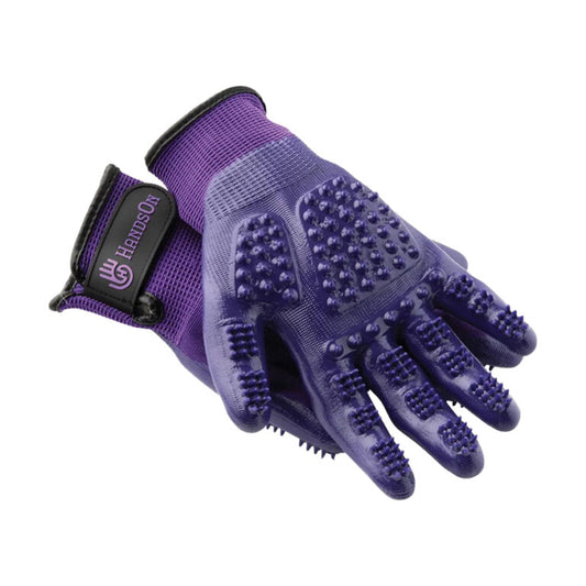 HandsOn® Animal Bathing/Grooming Glove - Purple - Medium