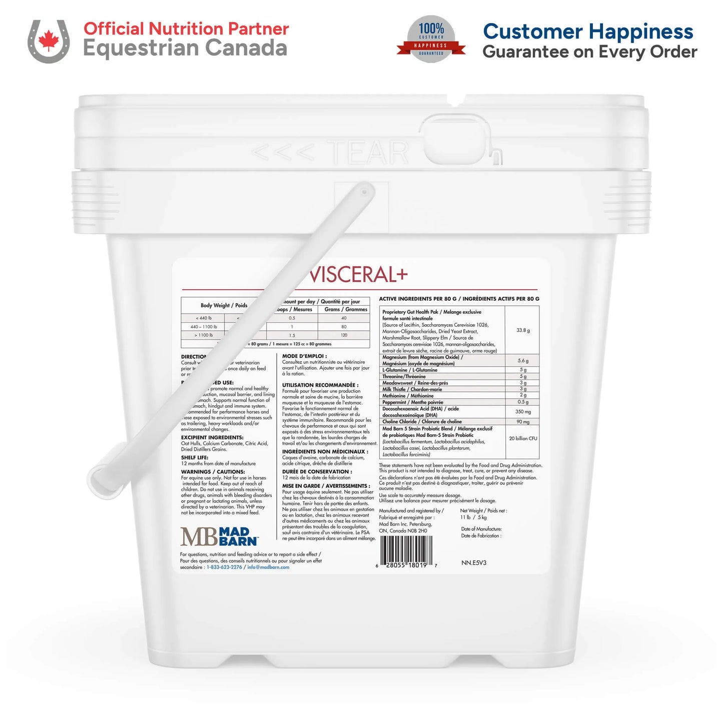 Mad Barn Visceral+ Pellets - 5kg (62 servings)