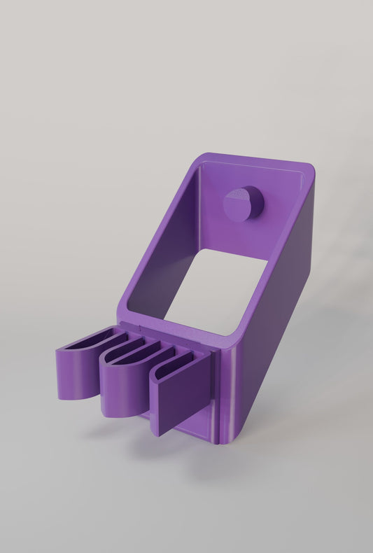 Purple Horse Whip Holder - Duo Locker - Purple