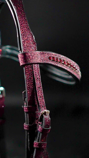 Mare to the Throne - ROYAL JEWEL BRIDLE - BURGUNDY BRILLIANCE - Full