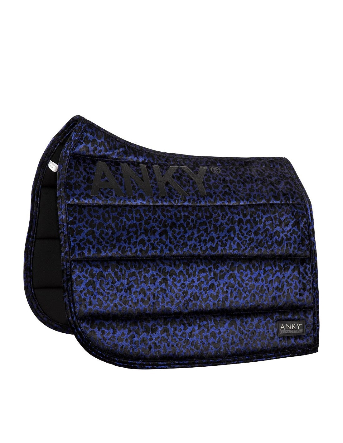 ANKY Saddle Pad Dressage Leopard Print- Blue/Full - Limited Edition