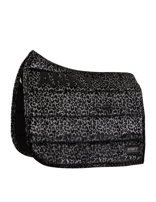 ANKY Saddle Pad Dressage Leopard Print- Silver/Full - Limited Edition