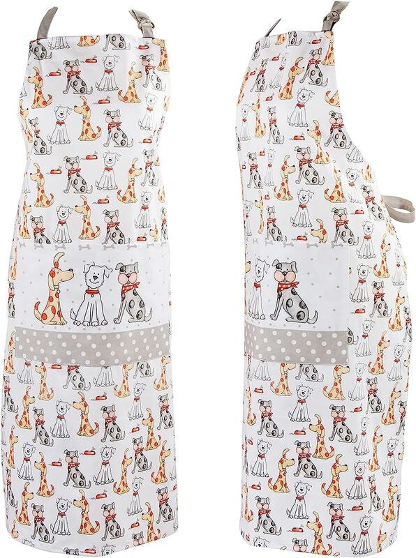 Spotted Dog Apron - Cartoon Dogs - Clearance!!  Reg $52.00