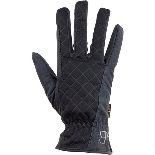 BR Winter Riding Gloves Sylke Ladies - Navy - Size 8