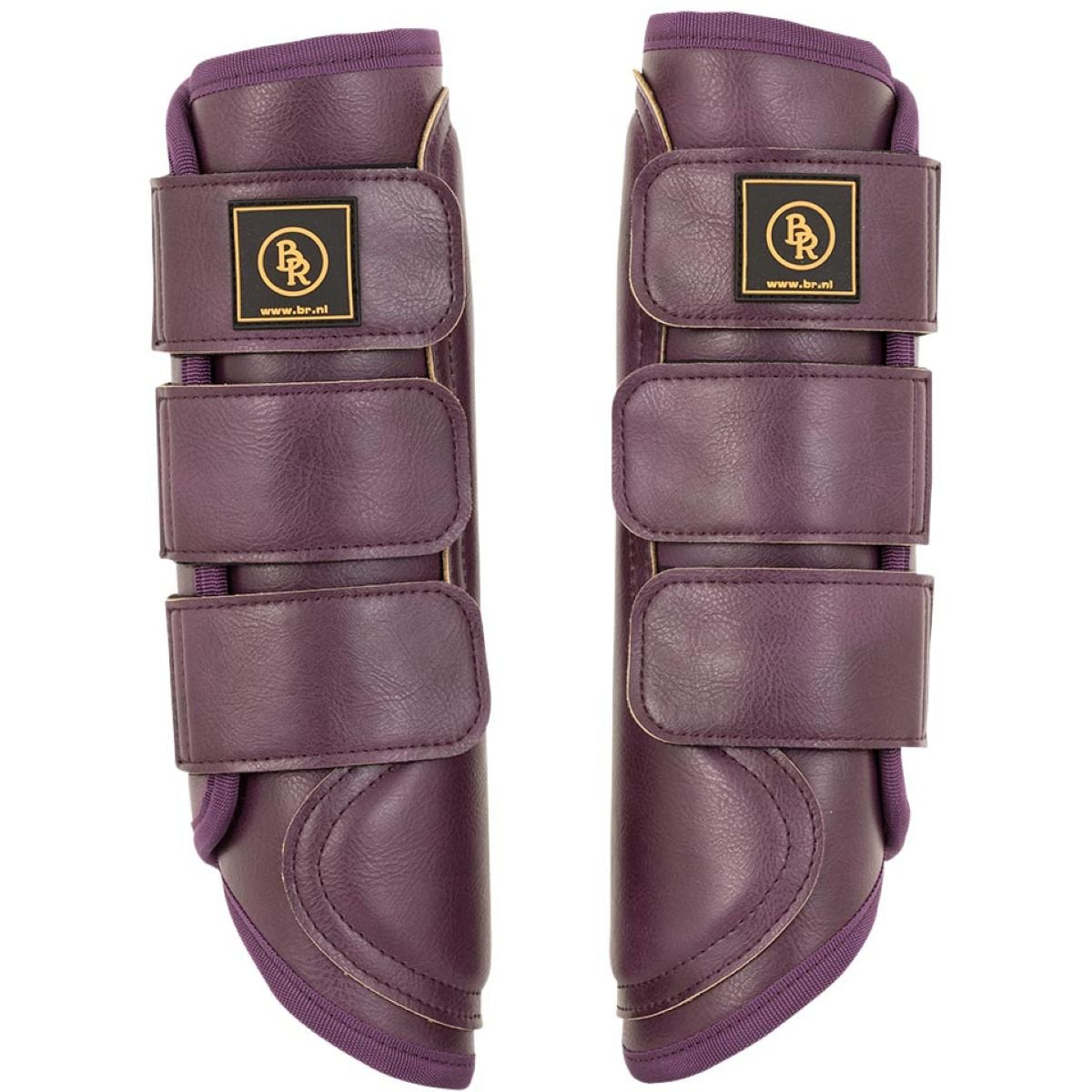 BR Equestrian Bailey Majestic Neoprene Leg Protectors- Blackberry Wine - Limited Edition