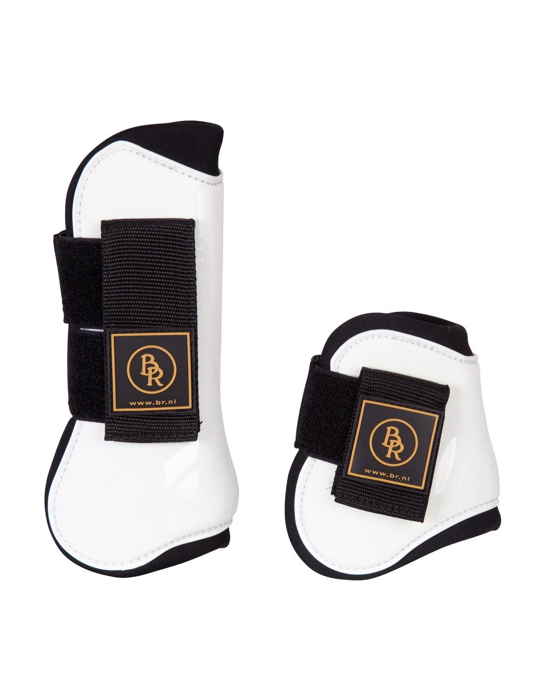 BR Clearance - BR Pro Tech Tendon & Fetlock SET - Neoprene/White/Pony REG $119.00