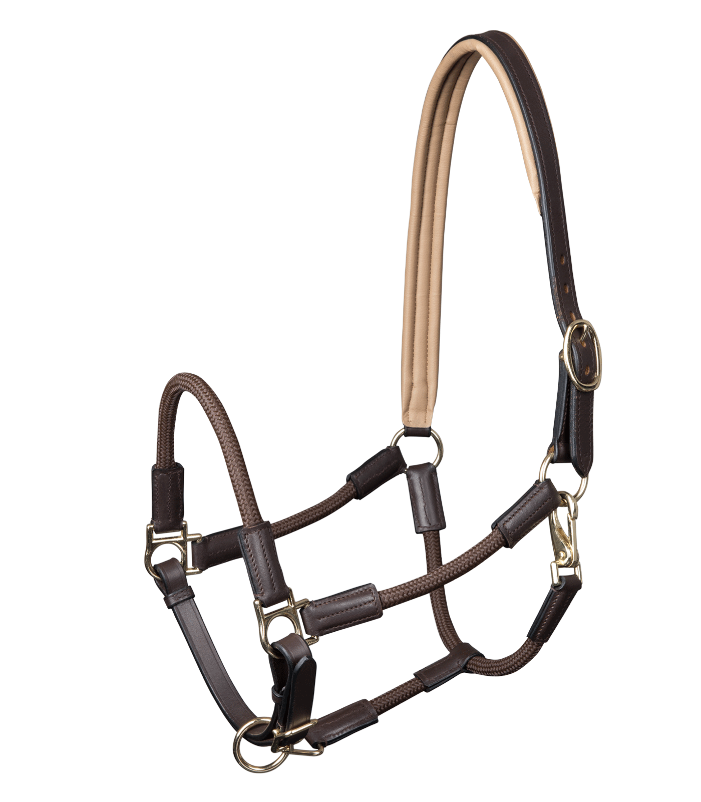Waldhausen Nevada Halter - Pony - Brown/Brass - CLEARANCE!! Reg $59.95