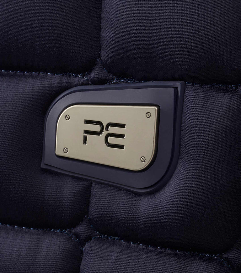 Premier Equine UK Capella Close Contact Merino Wool Dressage Square Navy/Natural Wool - Full