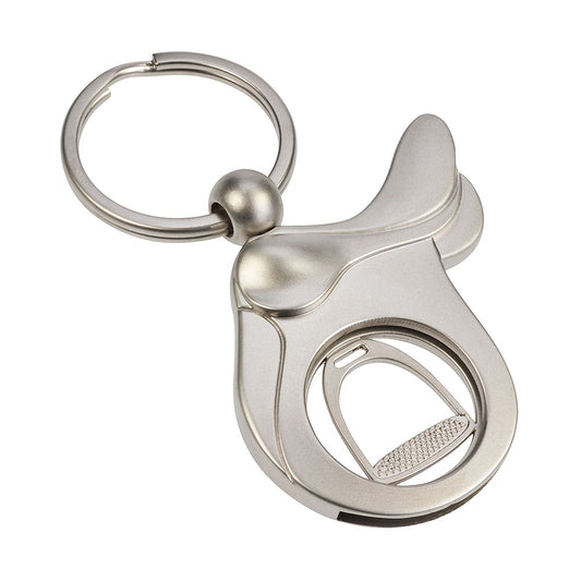 Metal Key Chain - Saddle/Stirrup  **CLEARANCE** reg 16.95