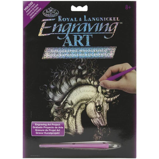 Holographic Foil Engraving Kit (8"x10") - Arabian Unicorn - CLEARANCE *REG$14.00
