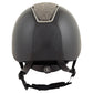NEW - BR Riding Helmet Omega Glamourous Glossy - Black/Gunmetal - Wide Brim - Medium or Large
