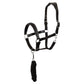 NEW - ANKY Halter ATH2207 with Lead - Nylon/Leather - Black/Black - Full