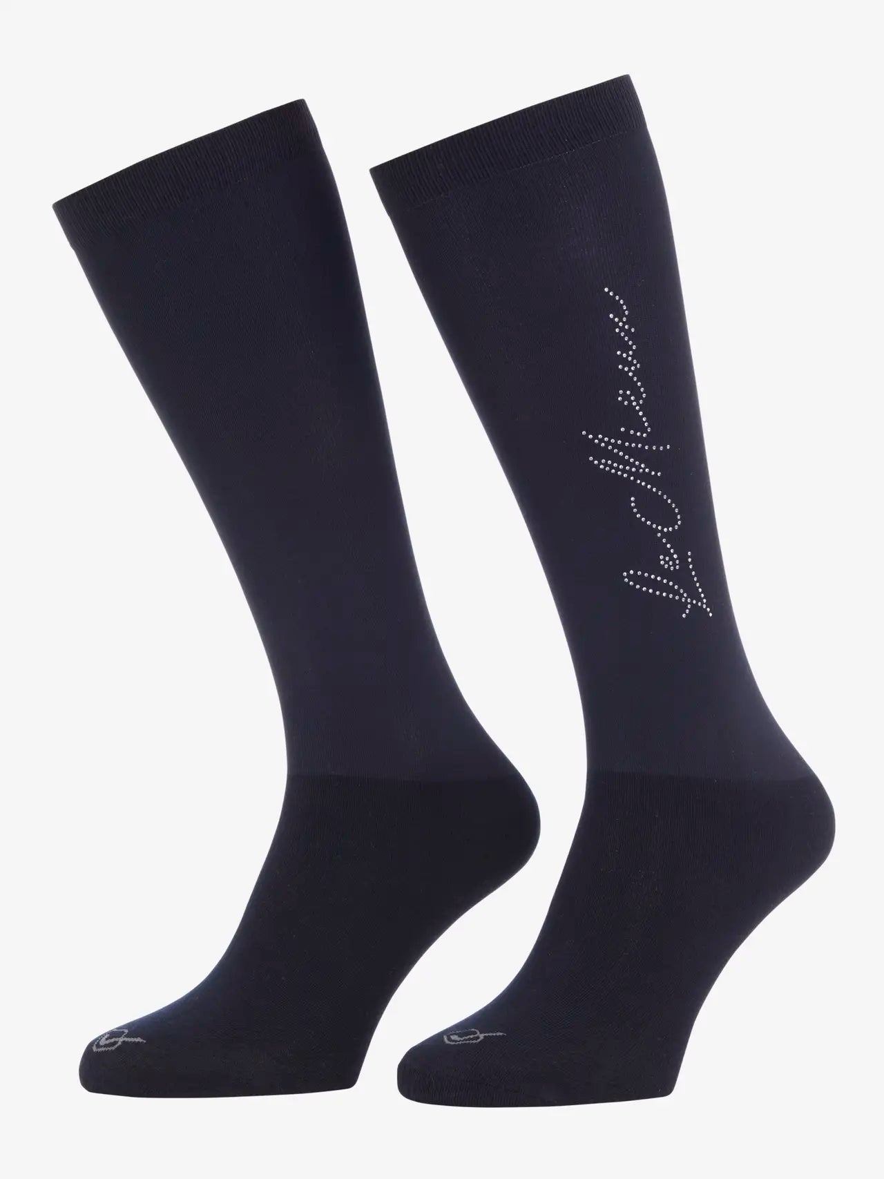 LeMieux Sparkle Competition Socks Navy Medium