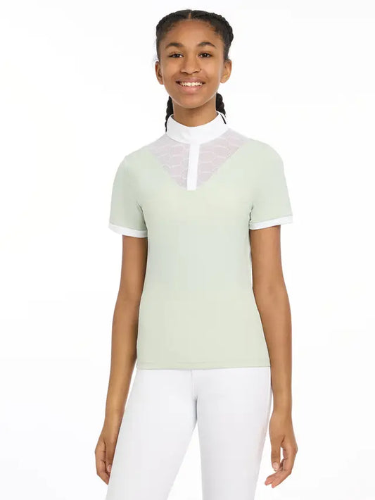 LeMieux Young Rider Eva Short Sleeve Show Shirt Pistachio 13/14 years