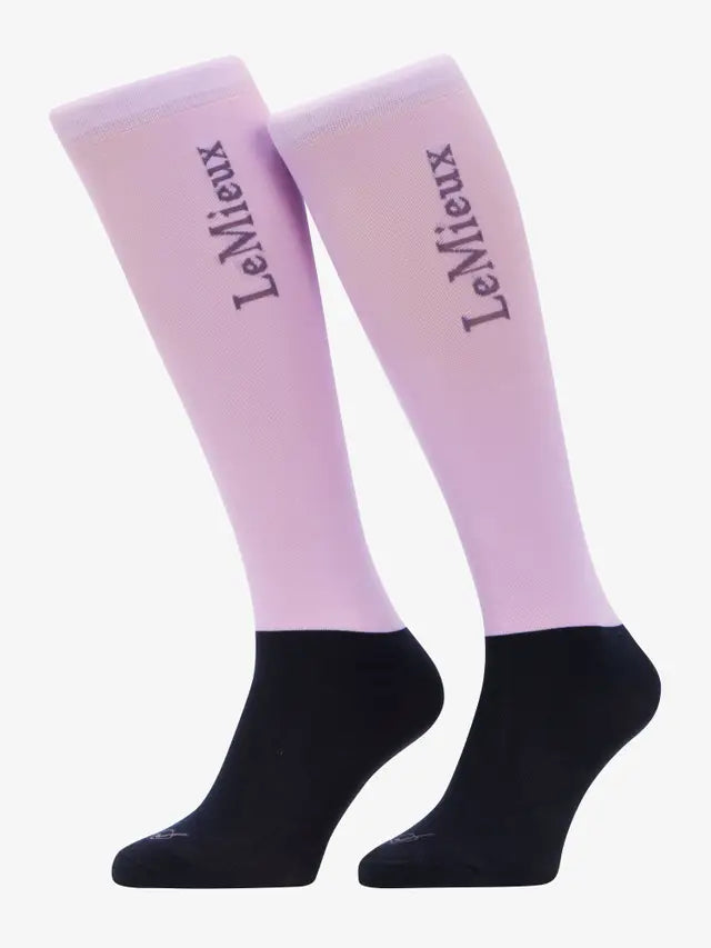 LeMieux Competition Socks 2 Pack Lilac Medium *SALE*