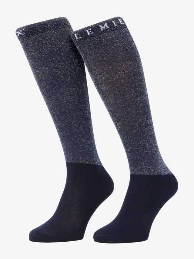 LeMieux Brilliance Competition Socks Navy Medium
