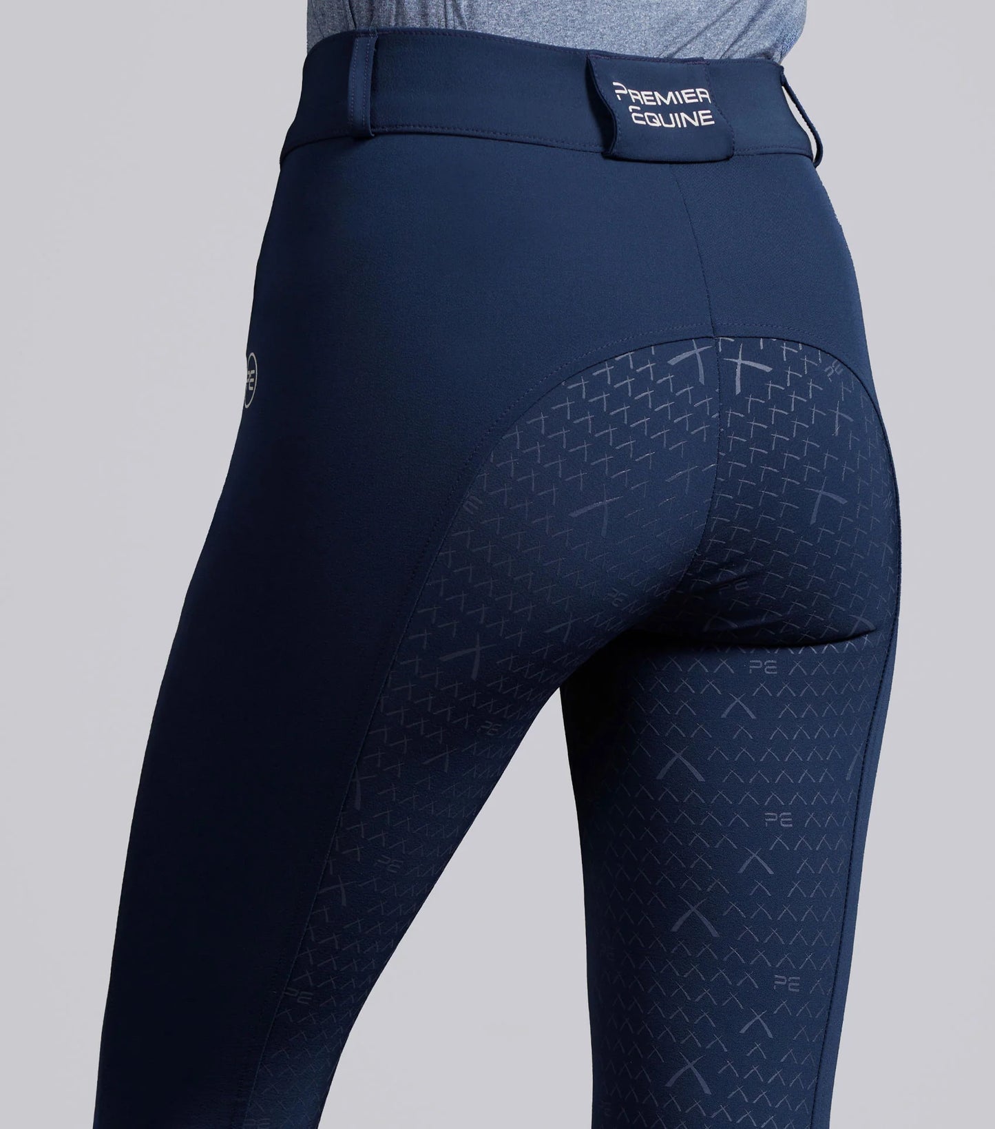 Premier Equine UK Leora Womens Gel Full Seat Riding Breeches Navy 24"/UK8