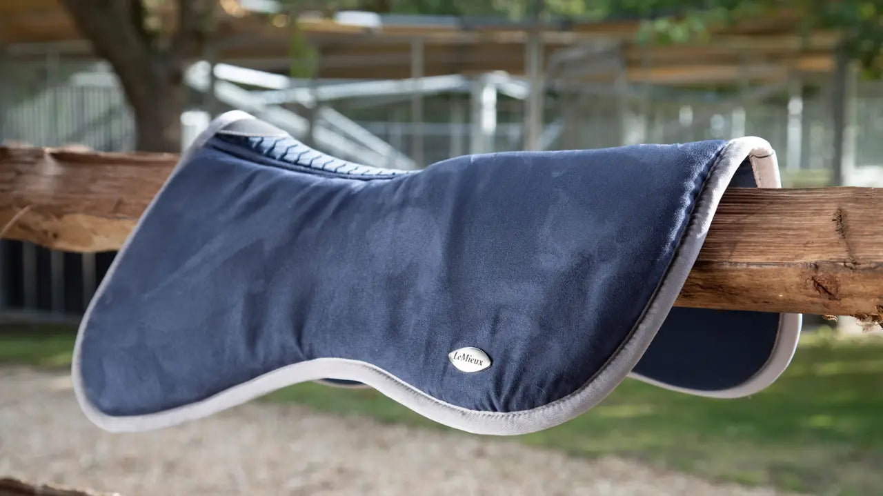 LeMieux Wither Relief Memory Foam Half Pad Navy *SALE Reg $159.95