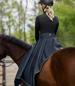 NEW - Waldhausen ELT Lotta Thermal Riding Skirt - Navy Euro 40-44