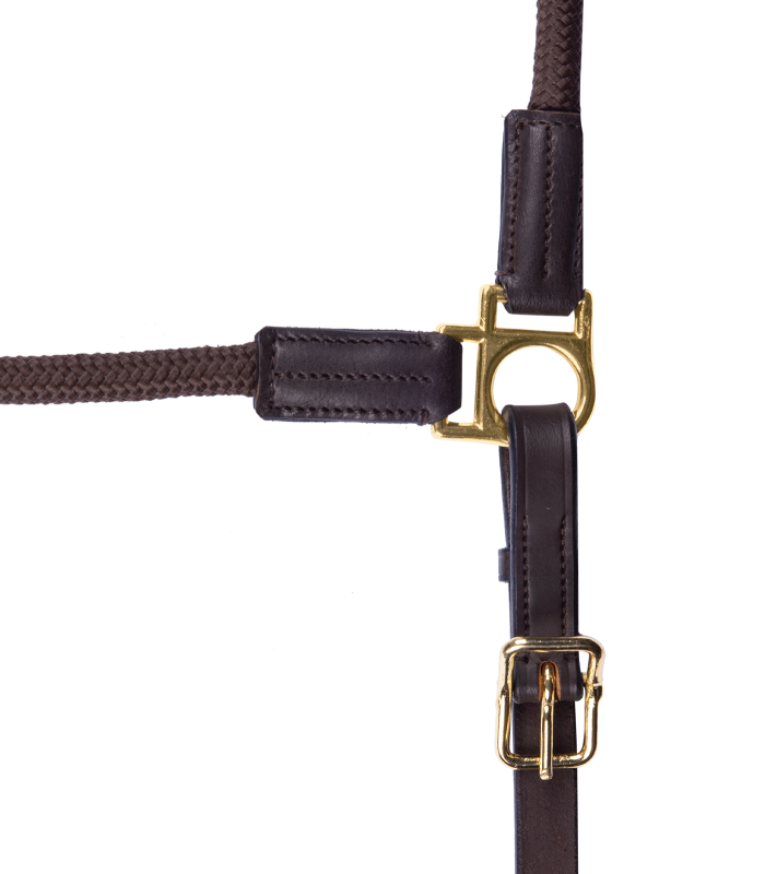 Waldhausen Nevada Halter - Pony - Brown/Brass - CLEARANCE!! Reg $59.95