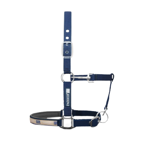 Passier "Collection" Nylon Halter - Navy - Cob - Clearance Reg $67.00