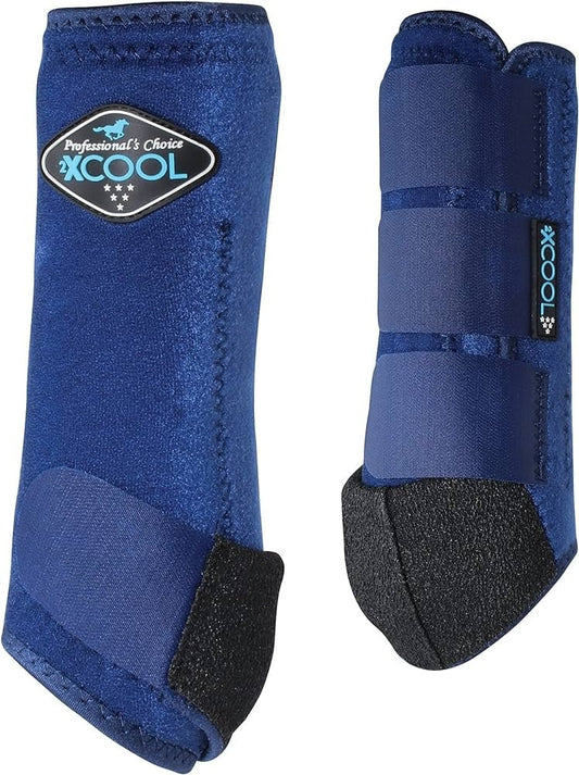 Professional's Choice 2XCool Sports Medicine Boot - Front Pair - Navy/Large
