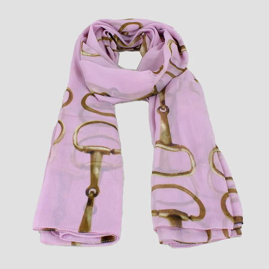 Grays Scarf - Snaffle Bit - Pink - CLEARANCE!! Reg $45.95