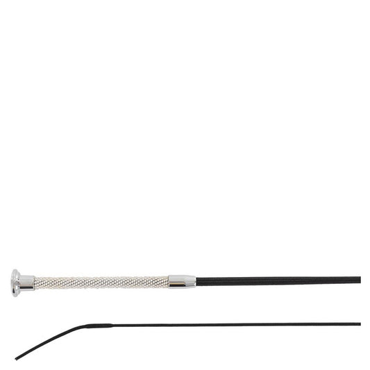 NEW - BR Premiere Dressage Whip Glitter Stone - Silver - 110cm