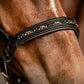 Waldhausen Crystal Leather Halter - Black - Full *clearance reg $128