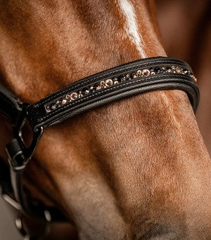 Waldhausen Crystal Leather Halter - Black - Full *clearance reg $128