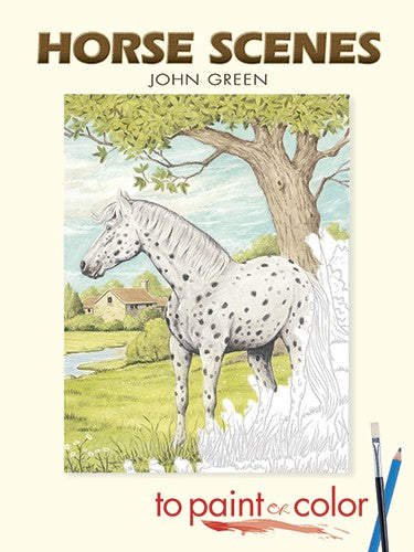 Horse Scenes to Paint or Colour *Sale Reg $11.00