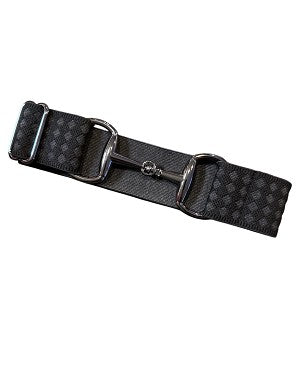 Kathryn Lily Elastic Bit Buckle Belt - Black