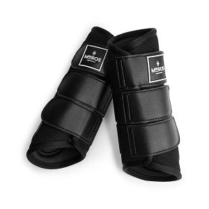 Mrs. Ros Neoprene and Mesh Splint Boots Black- Front - XFull - *CLEARANCE* reg $121
