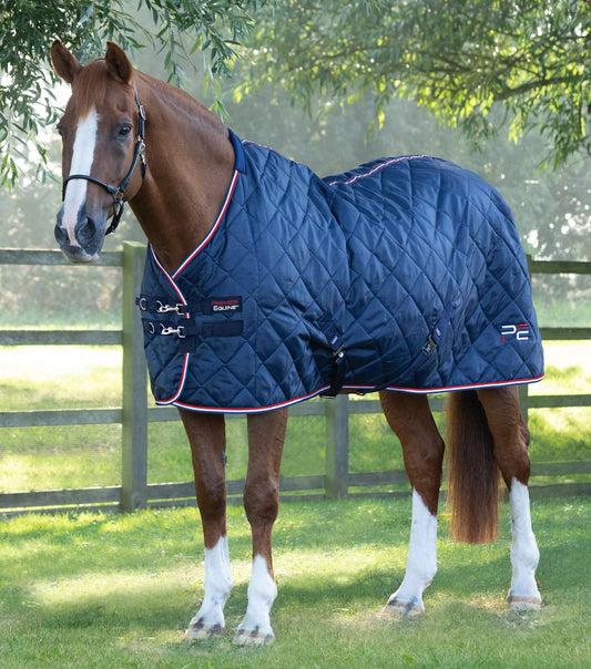 Premier Equine UK Tuscan Stable Rug 100g - Navy 81"