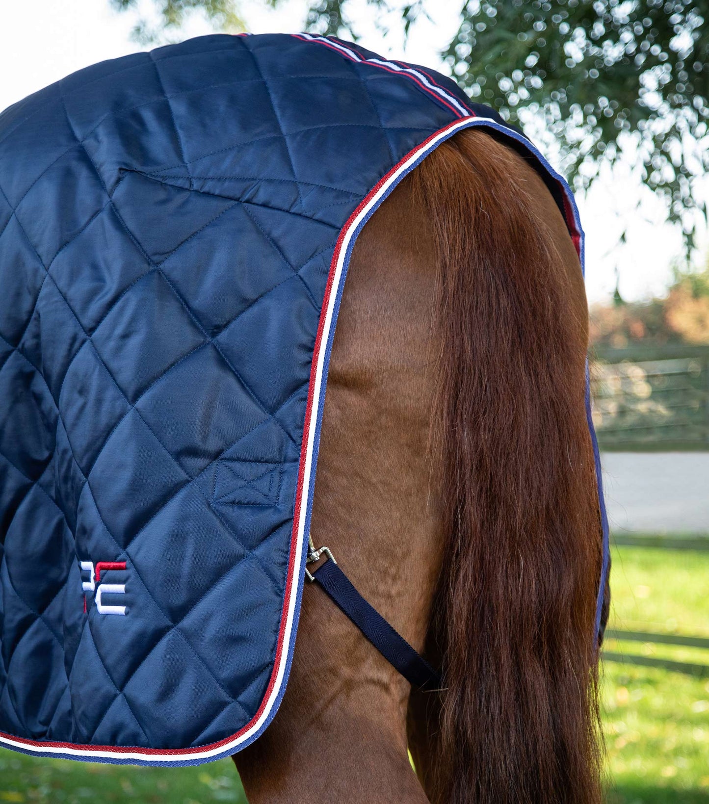 Premier Equine UK Tuscan Stable Rug 100g - Navy 81"