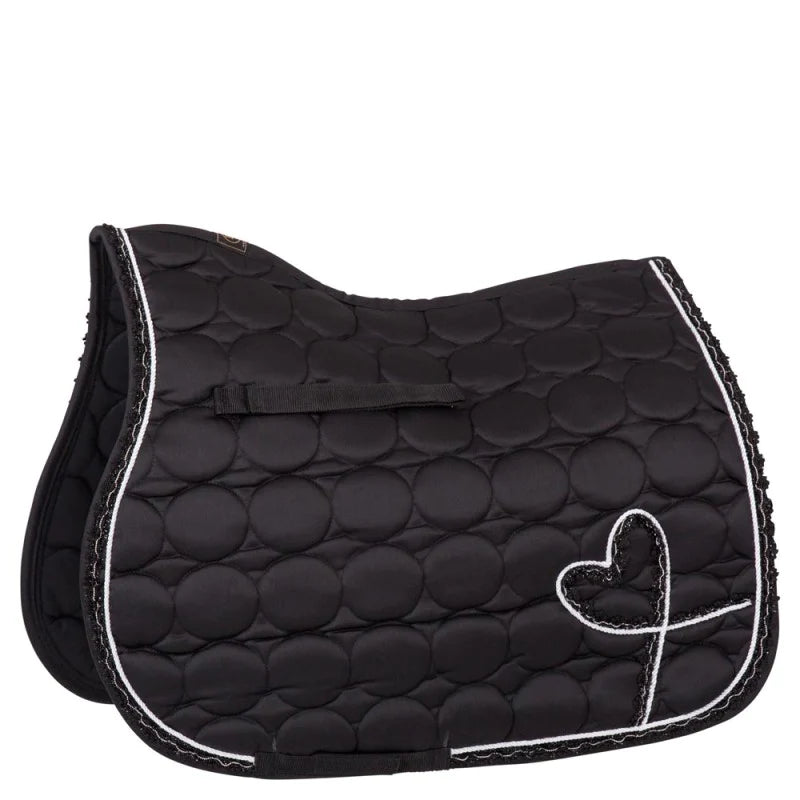 BR Saddle Pad Organza General Purpose Full Size Black - Limited Edition