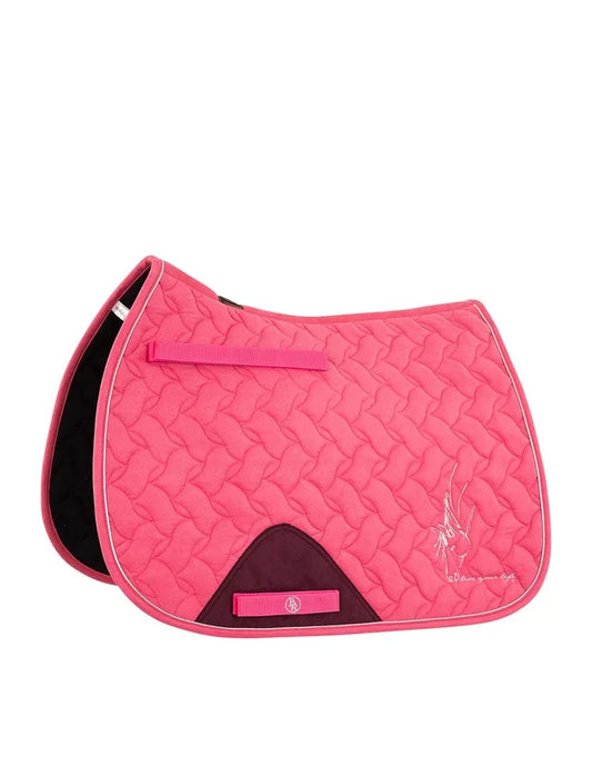 BR Saddle Pad 4-EH Storm Cob Size GP Carmine - Limited Edition