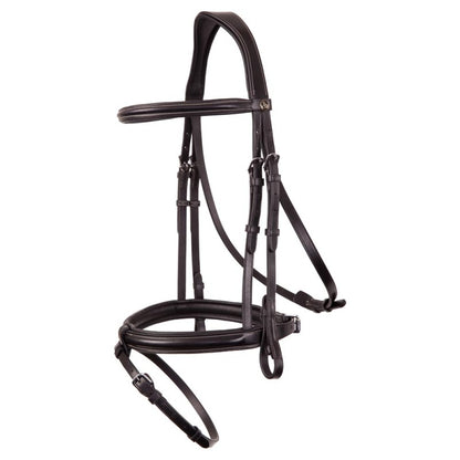 BR Kendal Bridle with Fully Removeable Flash Black/Silver